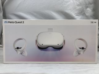 META QUEST 2 128GB VR HEADSET: MODEL NO KW49CM: LOCATION - TECH & GAMING