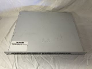 CISCO SWITCH LAYER BOX ETHERNET SWITCH: MODEL NO MS220-48LP-HW: LOCATION - TECH & GAMING