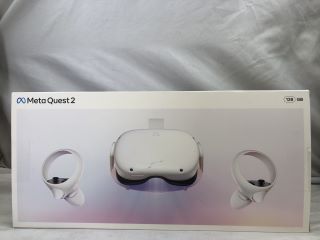 META QUEST 2 128GB VR HEADSET: MODEL NO KW49CM: LOCATION - TECH & GAMING