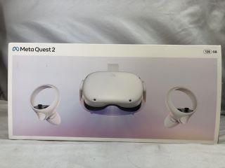 META QUEST 2 128GB VR HEADSET: MODEL NO KW49CM: LOCATION - TECH & GAMING