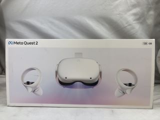 META QUEST 2 128GB VR HEADSET: MODEL NO KW49CM: LOCATION - TECH & GAMING