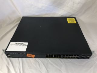 CISCO CATALYST 2960-X SERIES CAMPUS LAN SWITCHES - ACCESS: MODEL NO WS-C2960X-24PS-L: LOCATION - TECH & GAMING