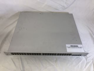 CISCO SWITCH LAYER BOX ETHERNET SWITCH: MODEL NO MS220-48LP-HW: LOCATION - TECH & GAMING