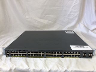 CISCO SYSTEMS C2960X NETWORK SWITCH: MODEL NO WS-C2960X-48LPS-L V04: LOCATION - TECH & GAMING