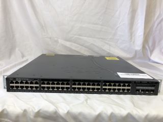 CISCO SYSTEMS C3650 NETWORK SWITCH: MODEL NO WS-C3650-48PD: LOCATION - TECH & GAMING