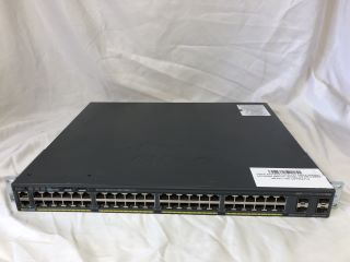 CISCO SYSTEMS CATALYST 2960-X SERIES NETWORK SWITCH: MODEL NO WS-C2960X-48LPS-L V05: LOCATION - TECH & GAMING