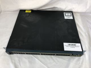 CISCO CATALYST 2960-S NETWORK SWITCH: MODEL NO WS-C2960S-48FPS-L V03: LOCATION - TECH & GAMING