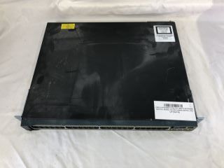 CISCO SYSTEMS CATALYST 2960-S NETWORK SWITCH: MODEL NO WS-C2960S-48FPS-L V03: LOCATION - TECH & GAMING