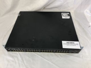 CISCO SYSTEMS CATALYST 2960-X SERIES NETWORK SWITCH: MODEL NO WS-C2960X-48LPS-L V05: LOCATION - TECH & GAMING