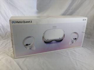 META QUEST 2 128GB VR HEADSET: MODEL NO KKW49CM: LOCATION - TECH & GAMING