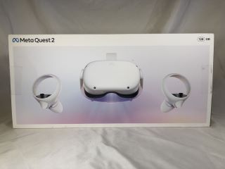 META QUEST 2 128GB VR HEADSET: MODEL NO KKW49CM: LOCATION - TECH & GAMING