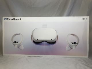 META QUEST 2 128GB VR HEADSET: MODEL NO KW49CM: LOCATION - TECH & GAMING