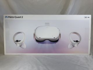 META QUEST 2 128GB VR HEADSET: MODEL NO KKW49CM: LOCATION - TECH & GAMING