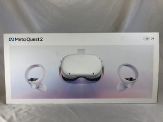 META QUEST 2 128GB VR HEADSET: MODEL NO KW49CM: LOCATION - TECH & GAMING