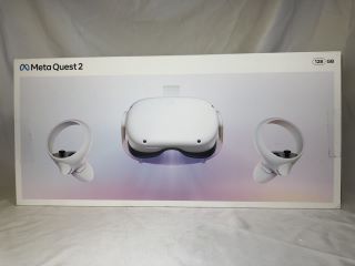 META QUEST 2 128GB VR HEADSET: MODEL NO KKW49CM: LOCATION - TECH & GAMING