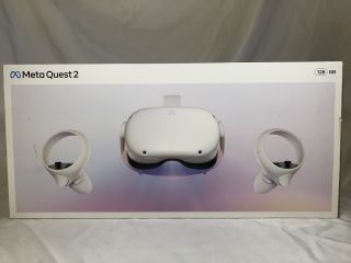 META QUEST 2 128GB VR HEADSET: MODEL NO KW49CM: LOCATION - TECH & GAMING