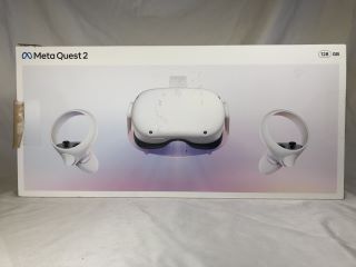 META QUEST 2 128GB VR HEADSET: MODEL NO KKW49CM: LOCATION - TECH & GAMING