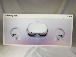 META QUEST 2 128GB VR HEADSET: MODEL NO KKW49CM: LOCATION - TECH & GAMING