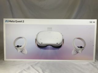 META QUEST 2 128GB VR HEADSET: MODEL NO KKW49CM: LOCATION - TECH & GAMING