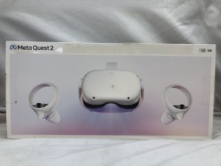 META QUEST 2 128GB VR HEADSET: MODEL NO KKW49CM: LOCATION - TECH & GAMING