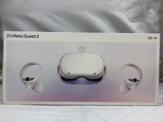 META QUEST 2 128GB VR HEADSET: MODEL NO KW49CM: LOCATION - TECH & GAMING