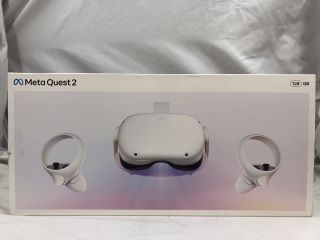 META QUEST 2 128GB VR HEADSET: MODEL NO KW49CM: LOCATION - TECH & GAMING