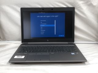 HP ZBOOK 15 G6 1TB SSD LAPTOP: MODEL NO HSN-Q18C. INTEL CORE I9-9880H, 64GB RAM,: LOCATION - TECH & GAMING