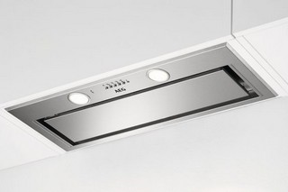 AEG 80CM CANOPY COOKER HOOD: MODEL DGE5861HM - RRP £469: LOCATION - C8