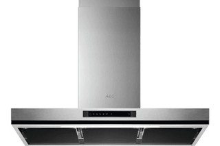 AEG 90CM CHIMNEY COOKER HOOD: MODEL DBK6980HG - RRP £829: LOCATION - C8