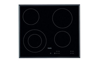 AEG 60CM CERAMIC HOB: MODEL HK624010FB - RRP £255: LOCATION - C8