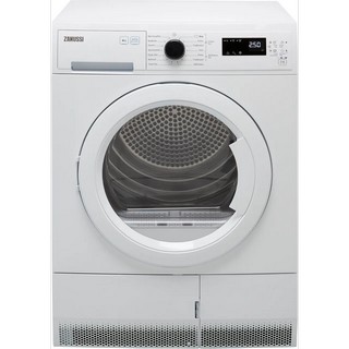 ZANUSSI 8KG HEAT PUMP TUMBLE DRYER: MODEL ZDH87B4PW - RRP £569: LOCATION - C2