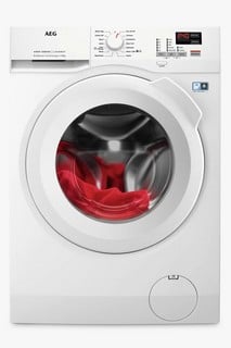 AEG 10KG WASHING MACHINE: MODEL L6FBK141B - RRP £499: LOCATION - C2