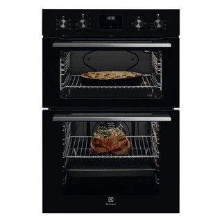 ELECTROLUX 600 SURROUND COOK INTEGRATED DOUBLE ELECTRIC OVEN : MODEL KDFGE40TK - RRP £599: LOCATION - C3