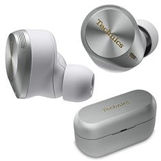 1 X TECHNICS EAH-AZ80E-S , SILVER,  PREMIUM HI-FI TRUE WIRELESS EARBUDS WITH NOISE CANCELLING. RRP £257: LOCATION - RACK A