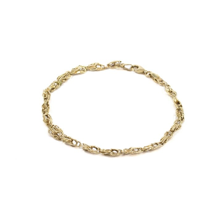 14K Yellow Fancy Link Bracelet, 19cm, 2.6g (VAT Only Payable on Buyers Premium)