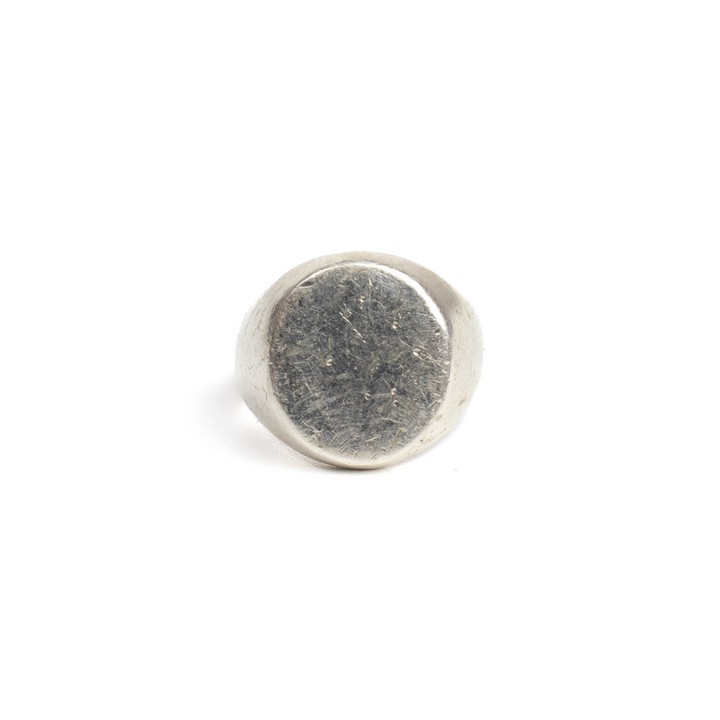 Silver Signet Ring, Size P, 13g (VAT Only Payable on Buyers Premium)