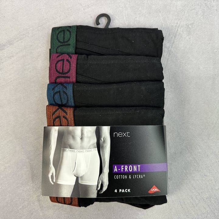 Next Cotton & Lycra A-Front Trunks, 4-Pack - Size M (X719661) (VAT ONLY PAYABLE ON BUYERS PREMIUM)