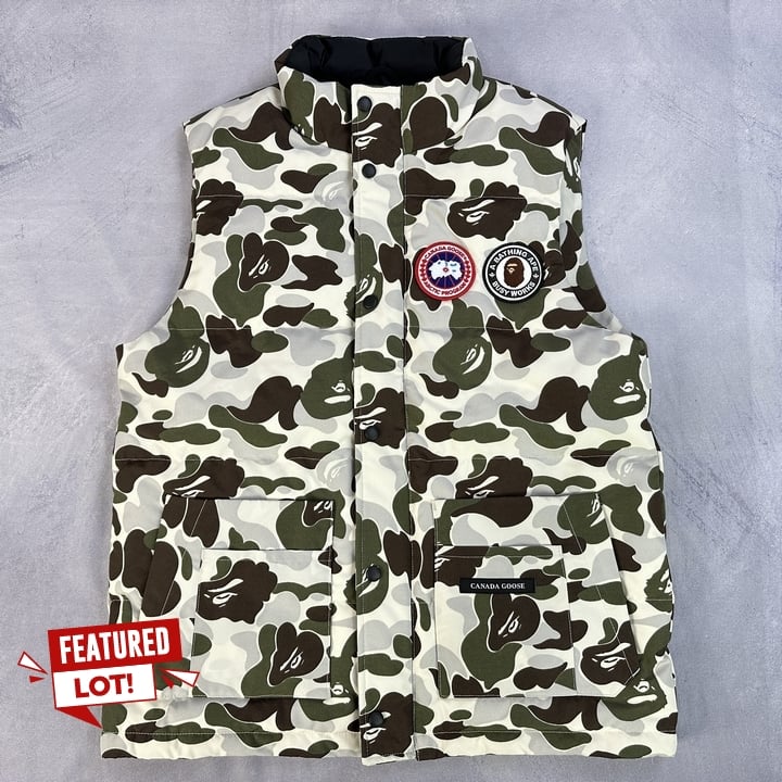 Canada Goose x BAPE, ABC Snow Camo Freestyle Vest With Tags (Not Attached) - Size M (MPSE54938432) (VAT ONLY PAYABLE ON BUYERS PREMIUM)