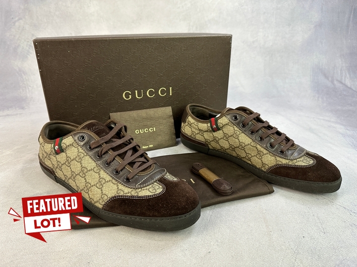 Gucci Barcelona Retro  Sneakers With Box, Dust Bag & Spare Laces - Size 9 (VAT ONLY PAYABLE ON BUYERS PREMIUM)