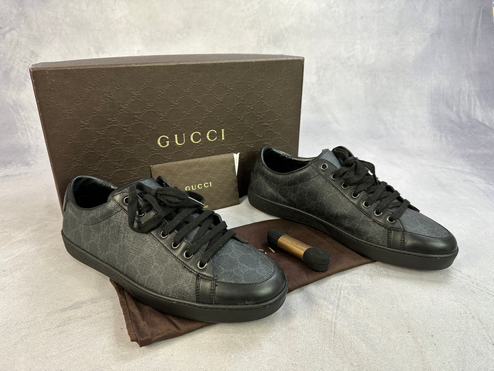 Gucci GG Supreme Sneakers With Box & Dust Bag  - Size 9 (VAT ONLY PAYABLE ON BUYERS PREMIUM)