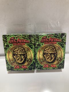 TWO OF THE TOXIC AVENGER COLLECTION TOX SET 4K ULTRA HD BLU-RAY 8 CDS RRP £79 (18+ ID MAY BE REQUIRED)