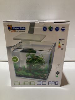 SUPERFISH QUIBIQ 30 PRO AQUARIUM 30L WITH LED LIGHTING - BLACK RRP £84.99