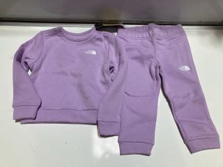 THE NORTH FACE CHILDRENS COTTON FLEECE TRACKSUIT SIZE 2