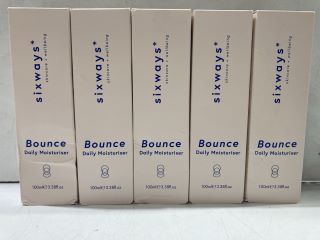 BOX OF SIXWAYS* SKINCARE + WELLBEING BOUNCE DAILY MOISTURISER 100ML