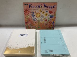 BOX OF ASSORTED ITEMS INC LANG FAVORITE THINGS 2023 CALENDAR