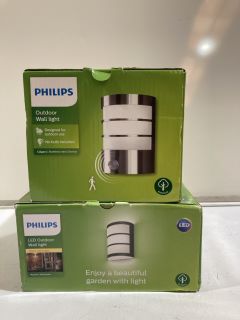 QTY OF PHILIPS OUTDOOR WALL LAMP