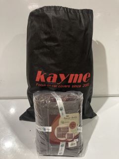 KAYME CAR COVER TO INCLUDE CASABELLA THE ULTIMATE LINEN LUXURY BALE TOWEL