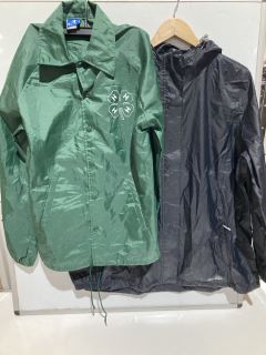 QTY OF ASSORTED ITEMS TO INCLUDE CHAMPION VINTAGE CLOVER JACKET SIZE SMALL