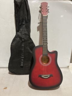 RED GUITAR & GUITAR BAG