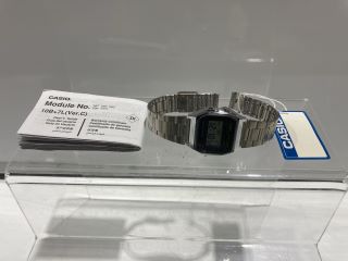 CASIO DIGITAL WATCH WITH STAINLESS STEEL BRACELET